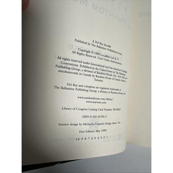 Star Wars, Episode 1: The Phantom Menace Hardcover 1999 - Picture 9 of 9